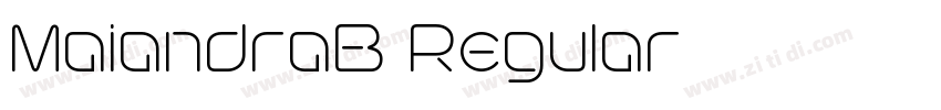 MaiandraB Regular字体转换 MaiandraB Regular字体转换
